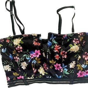 Victoria’s Secret  floral bra-let black with floral print